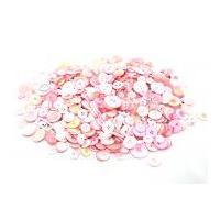 1 kilo huge assorted bag of buttons baby pink