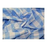 1 check corded gingham dress fabric pale blue