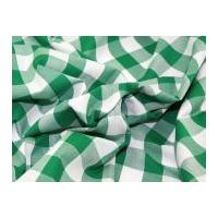 1 check corded gingham dress fabric emerald green