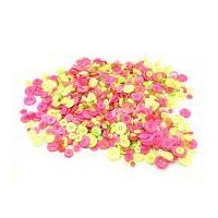 1 Kilo Huge Assorted Bag of Buttons Flourescent