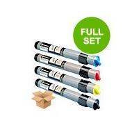 1 Full Set of Epson S050038 Black and 1 x Colour Set S050039-41C/M/Y (Remanufactured) Toner