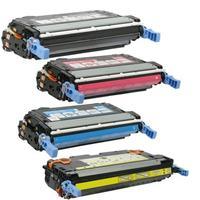 1 Full Set of HP CB400A and 1 x Colour Set 01-03A C/M/Y (Remanufactured) Toner Cartridges