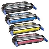 1 full set of hp q6460a and 1 x colour set q6461a 3a cmy remanufacture ...