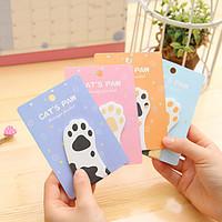 1 pcs cats paw cute self stick notes