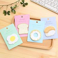 1 pcs breakfast food cute self stick notes