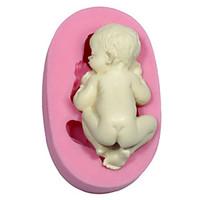 1 Pcs DIY / Sleeping Baby Shape / Cake Decorating / Baking Tool / 3D For Cake / For Cookie / For Chocolate / For Cupcake SiliconeBaking