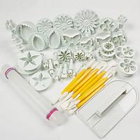1 Set Of 46 Pcs DIY / High Quality / Cake Decorating / Baking Tool / Fashion For Cookie / For Chocolate / For Cupcake / For Cake ABS
