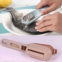 1 PC Fish Skin Lid Scraping Fish Scale Brush Graters Fast Remove Kitchen Gadgets(Random Color)