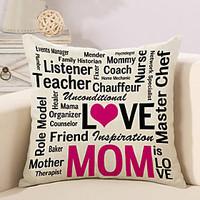1 Pcs Live Quotes Sayings Printing Pillow Cover Creative Sofa Cushion Cover Cotton/Linen Pillow Case 4545Cm