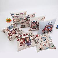 1 Pcs 45cm45cm Cartoon Owl Series Pillow Case