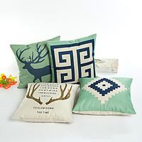 1 Pcs 4545cm Nordic Scribble Letters Series Pillow Case