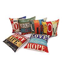 1 Pcs 45cm45cm LOVE HOME British style Mediterranean pillow case