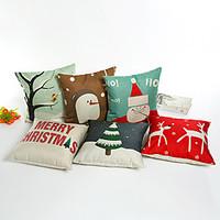 1 Pcs 45cm45cm Nordic wind cartoon Christmas series pillow case