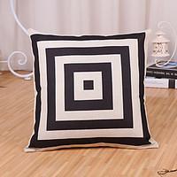 1 Pcs Geometry Square Frame Printing Pillowcase Fashion Pillow Cover Cotton/Linen Cushion Cover