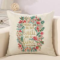 1 Pcs Wedding Flowers Printing Pillow Cover 4545Cm Cotton/Linen Pillow Case Home Decor Cushion Cover