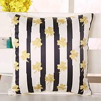 1 Pcs Top Grade Clover Striped Pillow Cover Emulation Silk Pillow Case