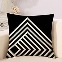 1 Pcs Black And White Grid Stripe Pattern Pillow Cover Classic Cushion Cover Pillowcase