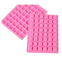 1 Pcs Mold Letter For Candy For Ice For Chocolate Silicone New Year\'s 3D Cake Mold 23.8x18x1.7cm(9.37x7.08x0.66INCH) Random Color