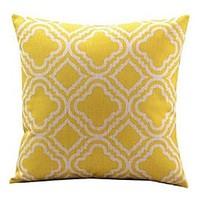 1 pcs classic yellow plum blossom pattern pillow cover sofa cushion co ...