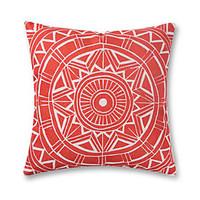 1 Pcs Baroque Design Red Pattern Pillow Cover Cotton/Linen Pillow Case 4545Cm