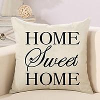 1 Pcs HOME Quotes Sayings Printing Pillow Cover Creative Sofa Cushion Cover Pillow Case