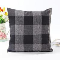 1 pcs Cotton Pillow Case, Striped Geometric Modern/Contemporary Traditional/Classic