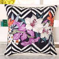 1 Pcs 3D Lily Flowers Pillow Case Top Grade Emulation Silk Pillow Cover