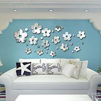 1 pc mirrors shapes abstract wall stickers crystal wall stickers mirro ...