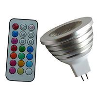 1 pcs SchöneColors MR16 4W 1X3W LED Dimmable/21Keys Remote-Controlled/Decorative RGB Spotlights AC/DC 12V