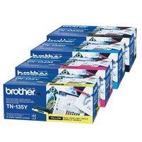 1 full set of brother tn135bk and 1 x colour set tn135cmy original ton ...