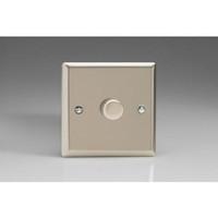 1-Gang 2-Way Satin Chrome LED Dimmer