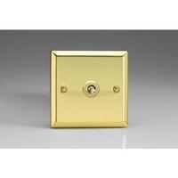 1-Gang 10A Toggle Switch - Victorian Brass