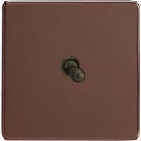 1-Gang 10A Toggle Switch - Mocha