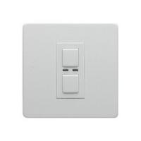 1 Gang Dimmer 250W- White