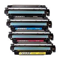 1 Full Set of HP CE250A and 1 x Colour Set CE251/2/3C/M/Y (Remanufactured) Toner Cartridges