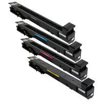 1 full set of hp 827a cf300a black and 1 x colour set 827a remanufactu ...