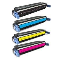 1 Full Set of HP C9730A and 1 x Colour Set C9731-3A C/M/Y (Remanufactured) Toner Cartridges