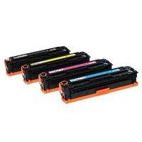 1 Full Set of HP CC530A and 1 x Colour Set CC531-3A C/M/Y (Remanufactured) Toner Cartridges