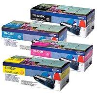 1 Full Set of Brother TN325BK and 1 x Colour Set TN325C/Y (Original) Toner Cartridges