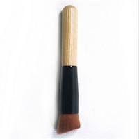 1 Pcs Oblique Head Of The Original Wooden Multi-Functional Foundation Makeup Brush Brush Brush Universal Facial Mask Cheek Is Red Brush