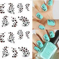 1 sheet Hot Leopard Nail Art Water Transfer Stickers