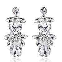 1 pair aaa zircon drop dangle earrings fine jewelry 2352cm