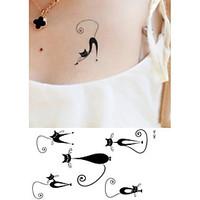 1 Tattoo Stickers Animal SeriesBaby / Child / Women / Men Flash Tattoo Temporary Tattoos
