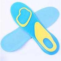 1 Pair Orthotic Arch Support Massaging Silicone Anti-Slip Gel Soft Sport Insole Pad For Man And Women Foot Care Running Cushion