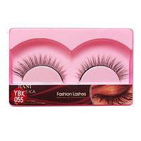 1 Pairs European Black High-class Fiber False Eyelashes JN 055