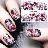 1 sheet diy decals nails art water transfer printing stickers accessor ...