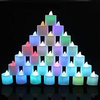 1 pcs color changing multicolor led tealight candles light battery for ...