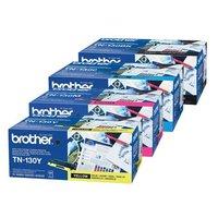 1 full set of brother tn130bk and 1 x colour set tn130cmy original ton ...