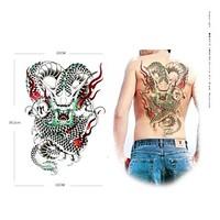 1 Pcs Waterproof Large Flying Dragon Backing Pattern Tattoo Stickers