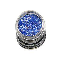 1 bottle nail art match color highlight glitter shining colorful powde ...